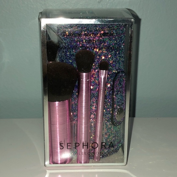 Brand new in box Sephora glitter mini brush set - Picture 2 of 3